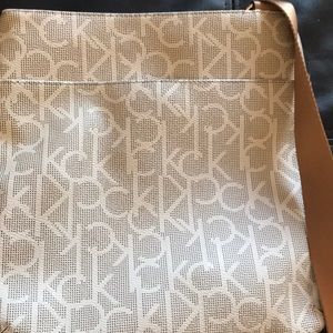 Calvin Klein cream color crossbody
